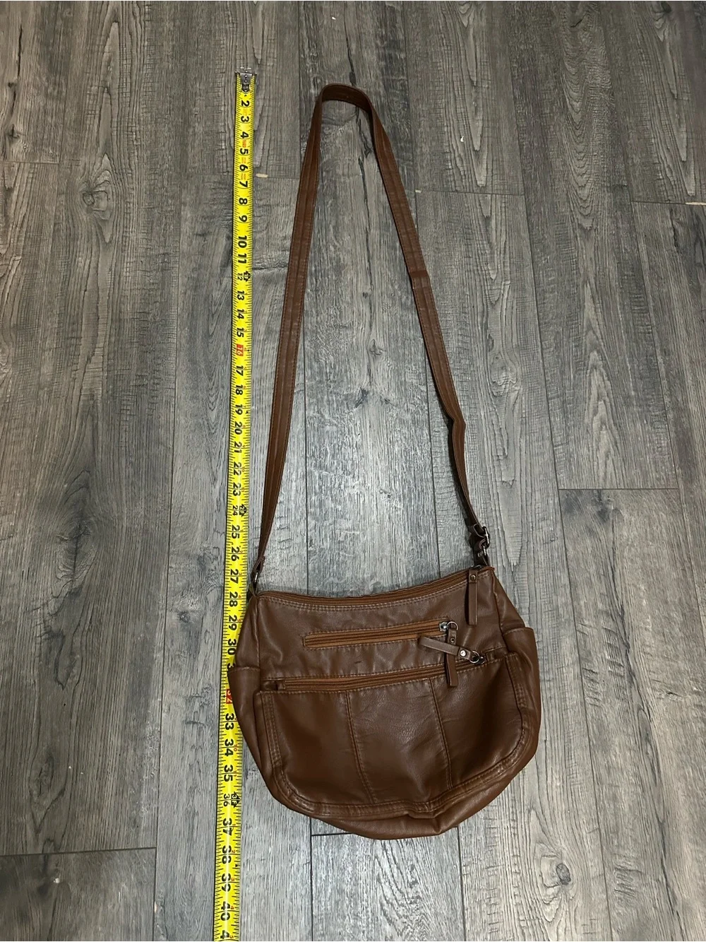 Brown Crossbody Shoulder Bag for Men